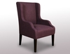 Premier Hannah Purple Fabric Armchair