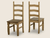 Seconique Corona Pine Set Of 2 Dining Chairs