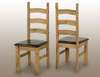 Seconique Corona Set Of 2 Pine And Brown Dining Chairs