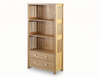 Seconique Flat Packed Ashmore Ash 2 Drawer High Bookcase