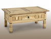 Seconique Flat Packed Corona Pine 1 Drawer Coffee Table