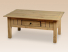 Seconique Flat Packed Panama Pine 1 Drawer Coffee Table