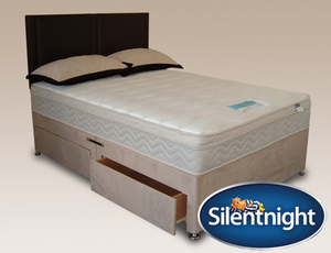 Silentnight Munich Miracoil Latex Double Mattress With Solar Divan Bas