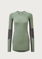 Artilect Dark Horse 185 Zoned Merino Long Sleeve Crew - Sea Spray/Ash - M