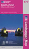 East London,  Billericay & Gravesend - Landranger 177 Map