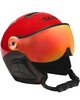 KASK Montecarlo Visor Helmet - Red - Red Mirror Visor S