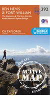 Ordnance Survey Ben Nevis - OS Explorer Active 392 Map