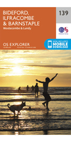 Ordnance Survey Bideford,  Ilfracombe & Barnstaple - OS Explorer 139 Map