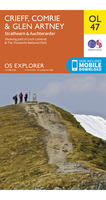 Ordnance Survey Crieff,  Comrie & Glen Artney - OS Explorer OL47 Map