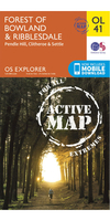 Ordnance Survey Forest of Bowland & Ribblesdale - OS Explorer Active OL41 Map