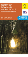 Ordnance Survey Forest of Bowland & Ribblesdale - OS Explorer OL41 Map
