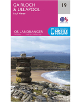 Ordnance Survey Gairloch & Ullapool,  Loch Maree - Landranger 19 Map