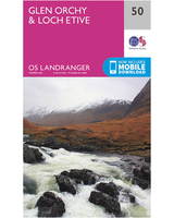 Ordnance Survey Glen Orchy & Loch etive - Landranger 50 Map