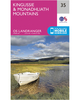 Ordnance Survey Kingussie & Monadhliath Mountains - Landranger 35 Map