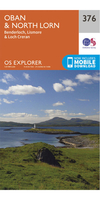 Ordnance Survey Oban & North Lorn - OS Explorer 376 Map