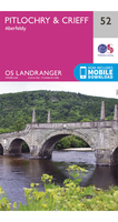 Ordnance Survey Pitlochry & Crieff - Landranger 52 Map