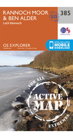 Ordnance Survey Rannoch Moor & Ben Alder - OS Explorer Active 385 Map
