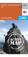 Ordnance Survey Skye - Cuillin Hills - OS Explorer Active 411 Map