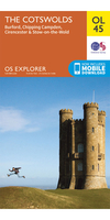 Ordnance Survey The Cotswolds - OS Explorer OL45 Map