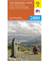 Ordnance Survey The english Lakes - North Western Area - OS explorer OL4 Map