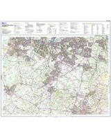 Ordnance Survey Wilmslow,  Macclesfield & Congleton - OS Explorer OL268 Map