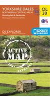 Ordnance Survey Yorkshire Dales - Northern & Central Areas - OS Explorer Active OL30 Map