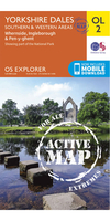 Ordnance Survey Yorkshire Dales - Southern & Western Areas - OS Explorer Active OL2 Map