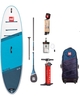 Red 10.8 Ride Inflatable Paddleboard Package Prime Paddle 22 - Blue