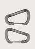 Sea to Summit Accessory Carabiner Large - 2 pack - Titanium