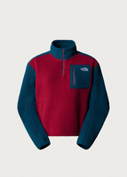 The North Face Yumiori ¼ Zip - Beetroot-Midnight Petrol-Midnight Mauve - L