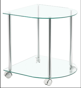 2T Occasional Round Corner Glass Table 33720