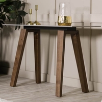 adrian sintered stone top console table in latte