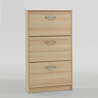 Alaska Shoe Cabinet In Ashtree With 3 Drawer