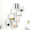 Alexey High Gloss Cube Design Wall Shelf In White