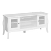 Alice Wooden TV Stand In White With 2 Doors And 1 Shelf