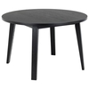 alisto wooden dining table round in matt black
