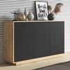 altea wooden sideboard with 3 doors in torus oak