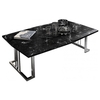 Angel Wooden Coffee Table In Black Marble Effect