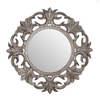 Angelika Distressed Aesthetic Wall Mirror In Antique Silver