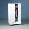 Armedia 2 Door Wooden Wardrobe With 1 Drawer