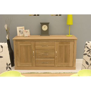 Artisan Wooden Large Sideboard In Oak With 2 Doors