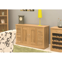 Artisan Wooden Sideboard In Oak With 6 Drawers