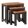 artok wooden nest of 3 tables in natural