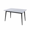 Arturo Rectangular Extending Dining Table In Grey Gloss