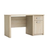 Austen Wooden Computer Desk In Shannon Oak With Cupboard