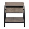 Aztek Wooden Side Table In Acacia With 1 Drawer
