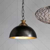 Barletta Pendant Light In Black And Gold Finish