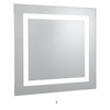 Bathroom Rectangular Wall Mirror With 4 Lights,  8510