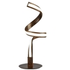 beautiful rustic black and gold twist led table lamp