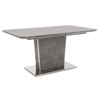 bette large wooden extending dining table in concrete effect